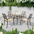 Coolmen Outdoor Patio Dining Furniture Table (37"x37" Table)