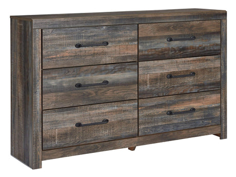 Design by Ashley Drystan Rustic Industrial 6 Drawer Dresser,