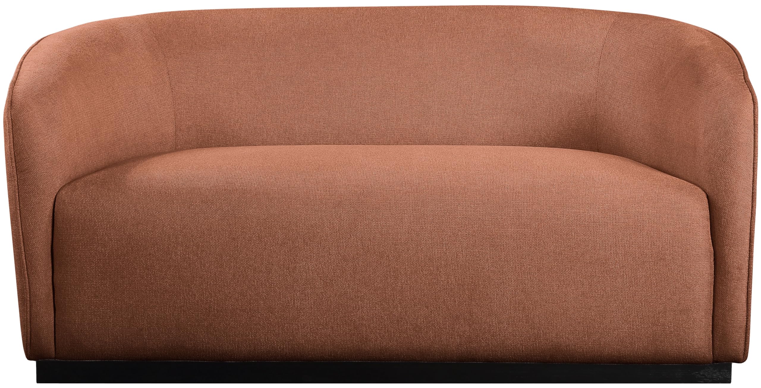 675Cognac-L Mylah Collection Modern | Contemporary Loveseat with Soft