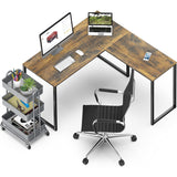 48-Inch Mission L-Shaped Home Computer Desk