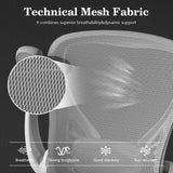 Ergonomic Office Chair with Memory Foam Seat and Adjustable Lumbar Support