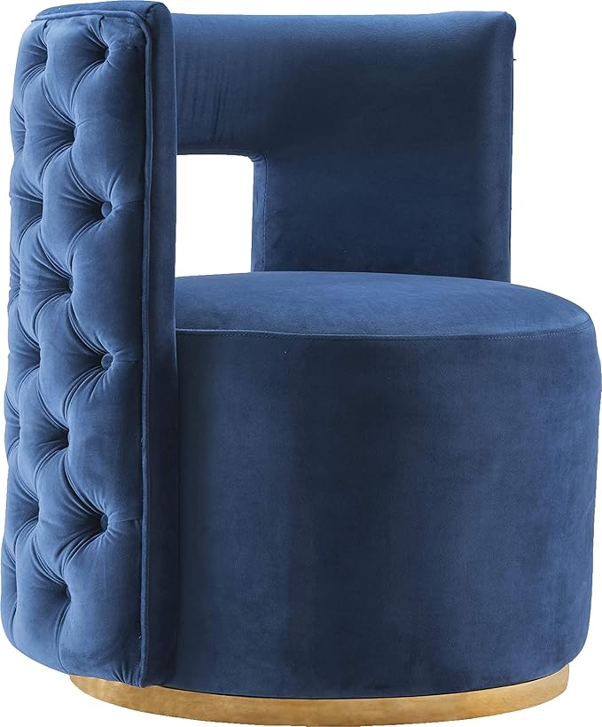 Furniture Theo Collection Modern | Contemporary Velvet Upholstered Accent Chair