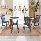 Windsor Dining Chair, Dining Chairs Set of 6, Spindle Back Wood Dining Chair