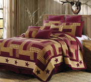 2 Piece Full/Queen Lodge Quilt Bedding Set - Rustic Country Reversible Comforter Set