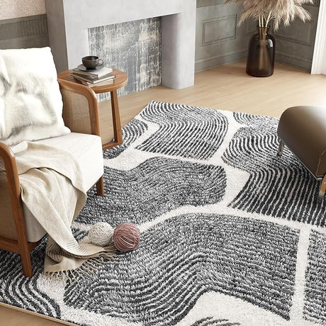 Zen Garden Area Rug - Ultra Soft Area Rug 3x5, Non Slip, Stain Resistant Living Room Rug,