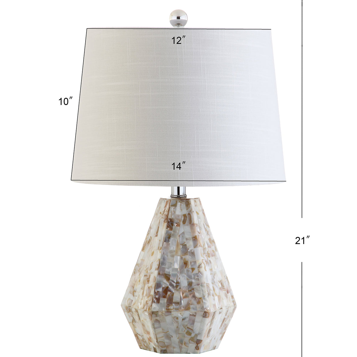 JYL4004A-SET2 Set of 2 Table Lamps Isabella 21" Seashell LED Table Lamp