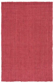 SAFAVIEH Natural Fiber Collection Area Rug - 5' x 8', Red, Handmade Farmhouse Jute, Ideal for High Traffic Areas in Living Room, Bedroom (NF730D)