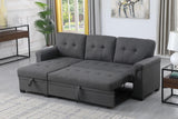 84 Inch Sofa with Tufted Seat & Back Cushion,Solid Wood Frame Dsign, Linen Reversible