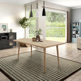 Eamon Modern Farmhouse Solid Wood 68-inch Brown Rectangle Dining Table
