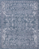 Portland Collection Area Rug - Albany (7' 10" x 10' Rectangle, Blue/ Gray)