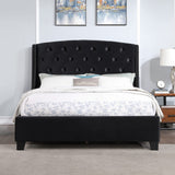 Summit Wingback Tufted Upholstered Bed