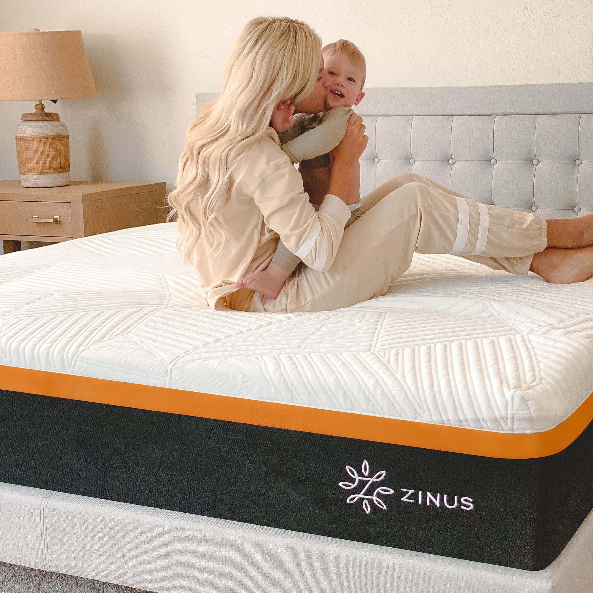10 Inch Cooling Copper ADAPTIVE Pocket Spring Hybrid Mattress, Queen, Moisture Wicking Cover