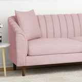 Ansonia Sofas, Charcoal + Dark Walnut