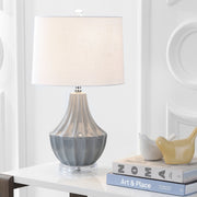 JYL8018B Tate 24.5" Ceramic LED Table Lamp Contemporary Transitional Bedside