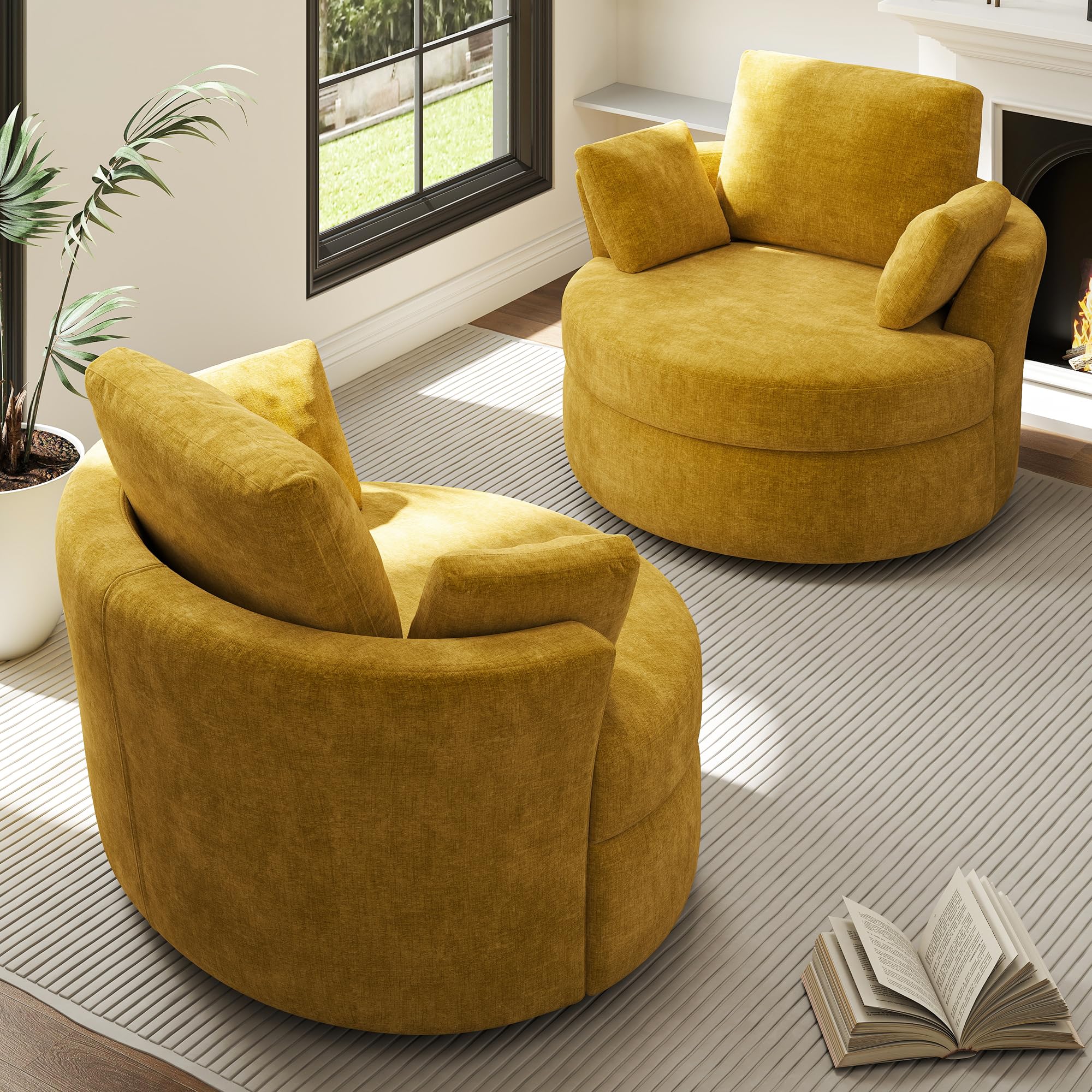 Modern Upholstered Accent Single Sofa Arm Chair for Nursery, Living Room