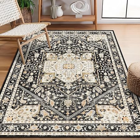 Boho Rug Washable,3'x5' Area Rugs for Bedroom Living