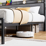 UrbanNest Pro – Modern Bed with Storage Drawers, Shelf Headboard & USB Ports