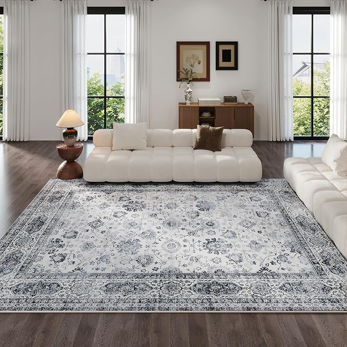 Area Rugs 8x10 Rug for Living Room Washable Boho Area Rug Non Slip Soft