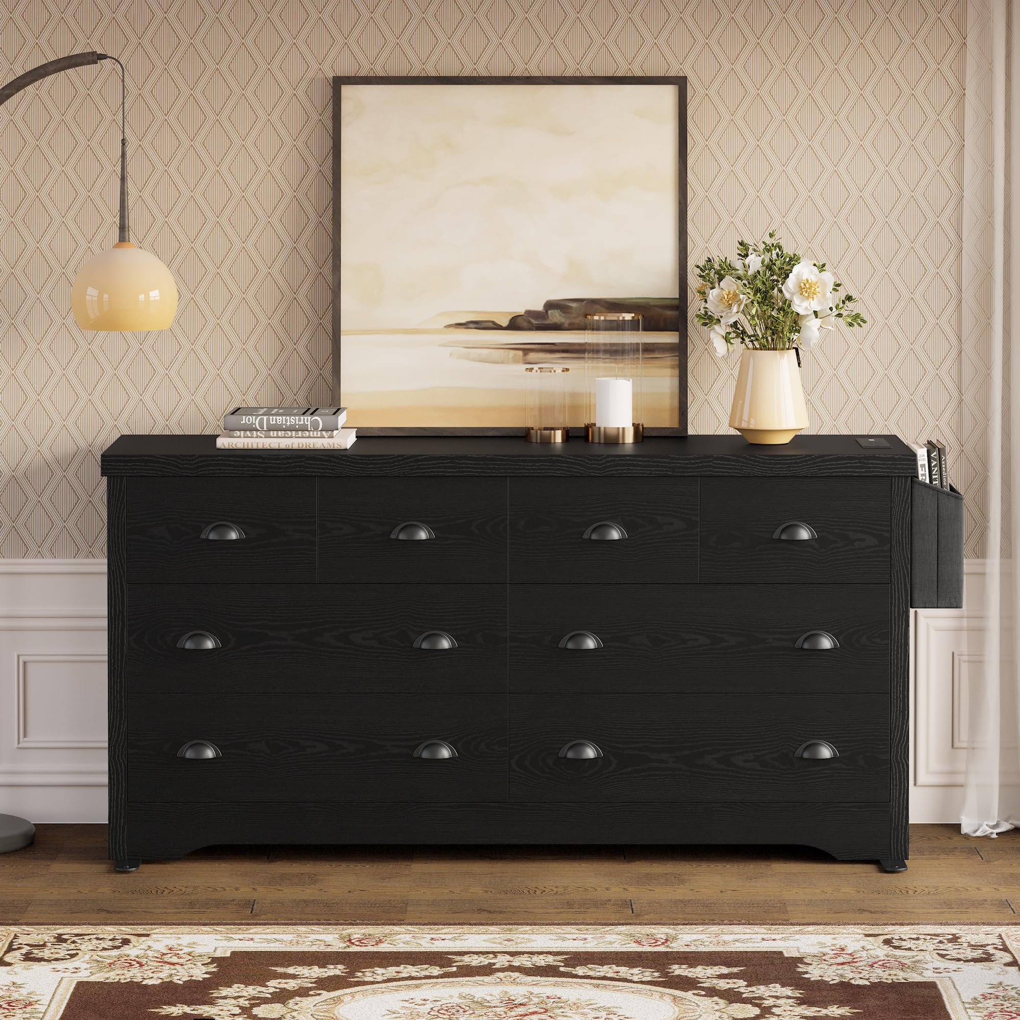 Dresser 8 Drawer with Charging Station