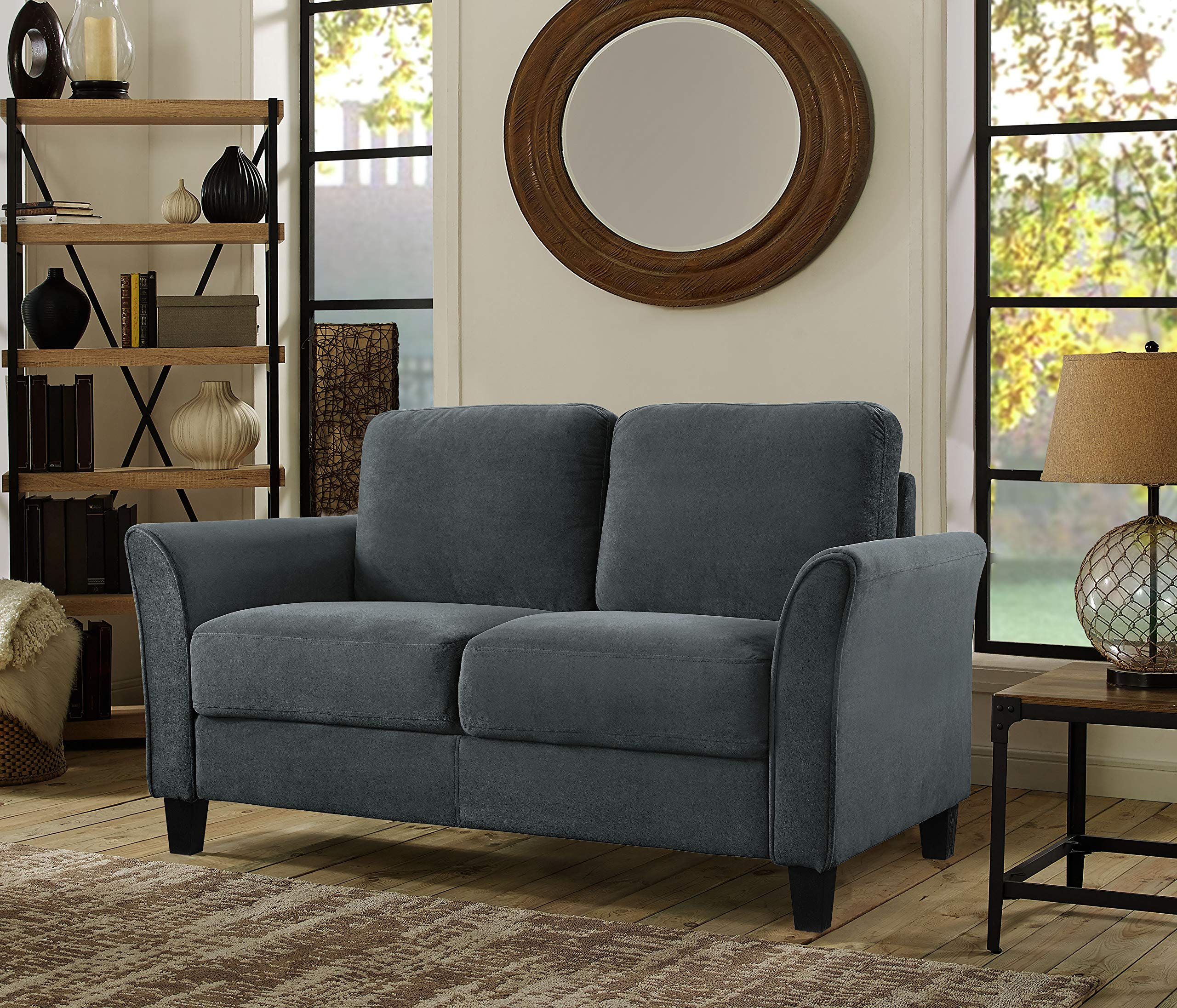 Austin Loveseat, Light Slate Grey