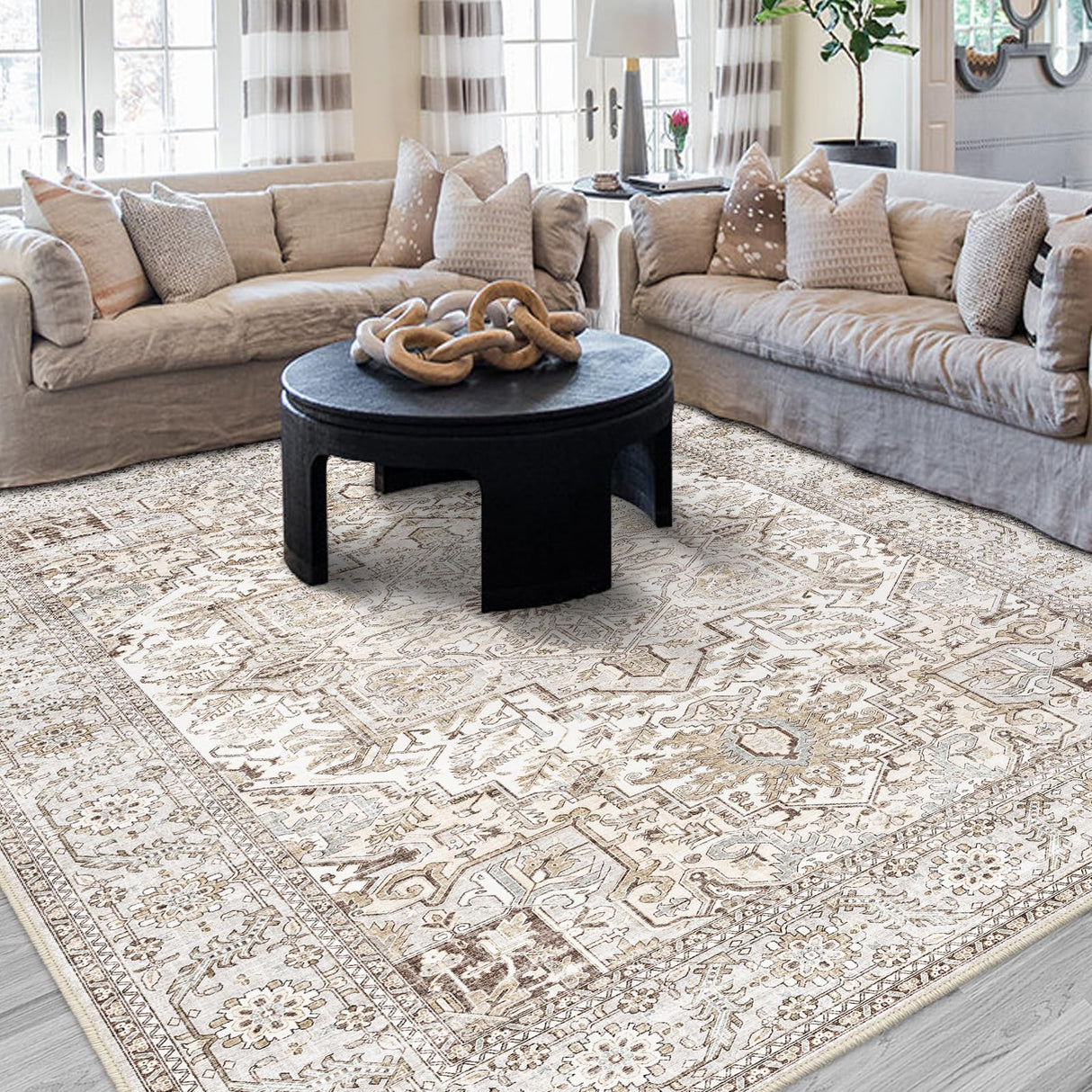 Area Rug 9x12, Area Rugs 9x12 Living Room, Large Area Rug, Cream Area Rugs 9x12