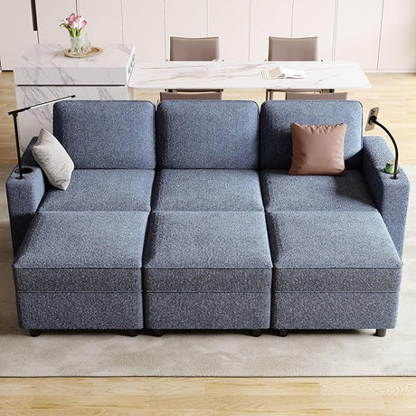 Modular Sectional Sofa,Multifunctional Single Sofa for Living Room with Storage