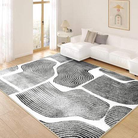 Zen Garden Area Rug - Ultra Soft Area Rug 3x5, Non Slip, Stain Resistant Living Room Rug,