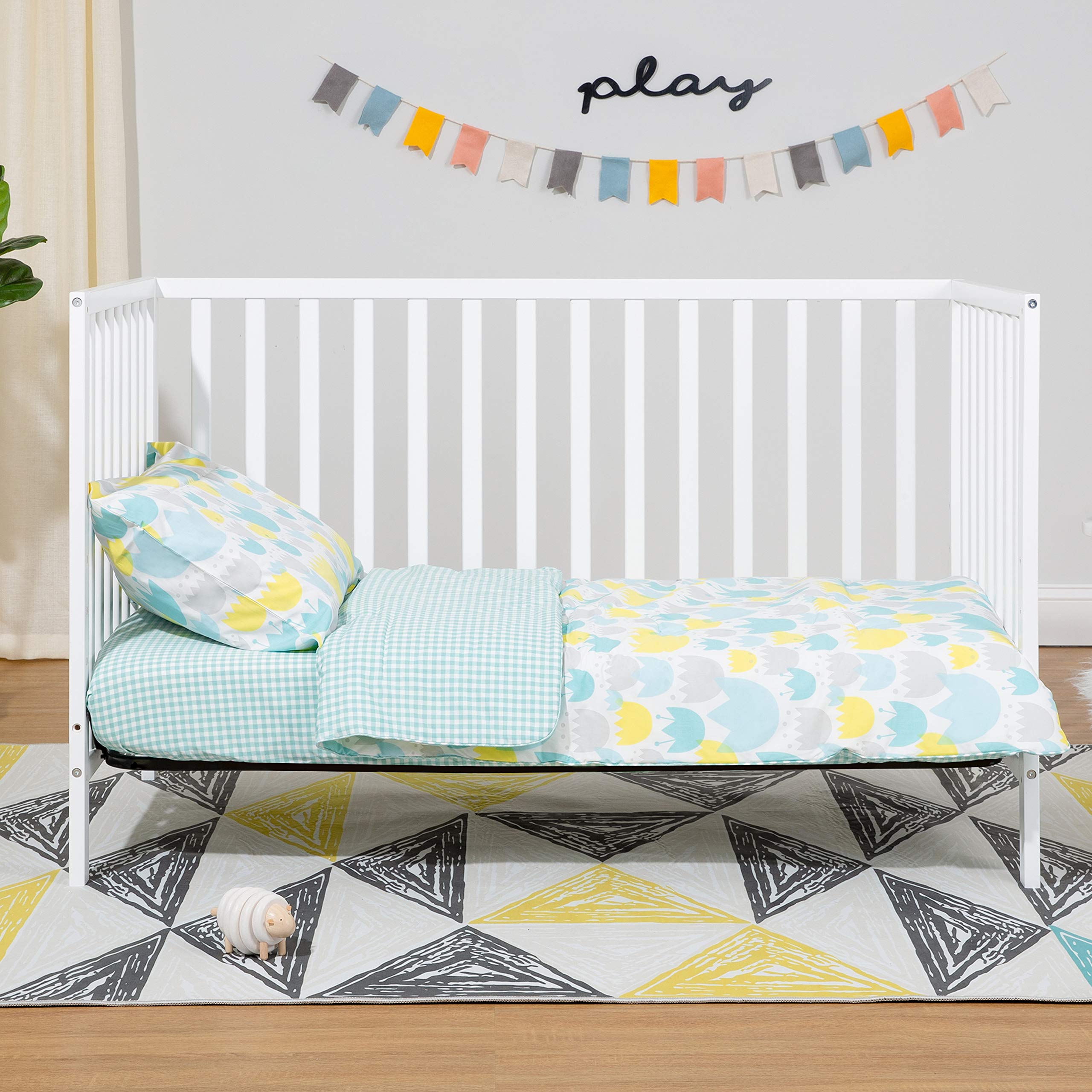 Union 4-in-1 Convertible Crib in White, Greenguard Gold Certified