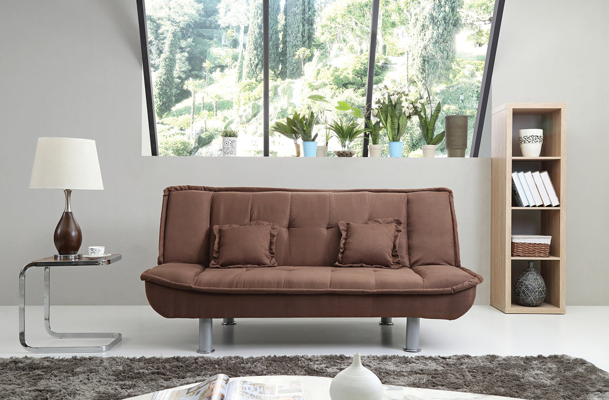 Furniture Futon Sofa Bed, Chocolate