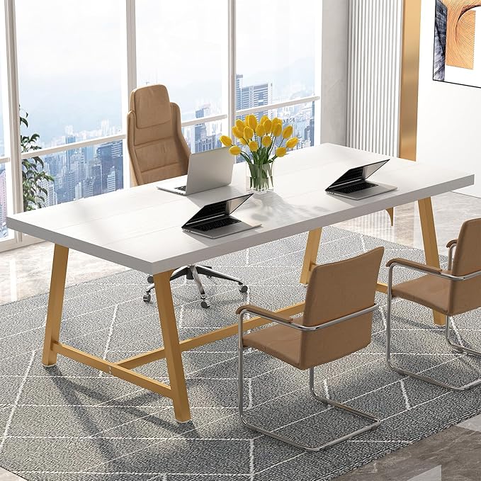 6FT Rectangle Conference Table, 70.87 Inches Long Meeting Table