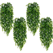 4Pcs Fake Hanging Plants 2.7ft Artificial Plants UV Resistant Plastic Hanging Plants