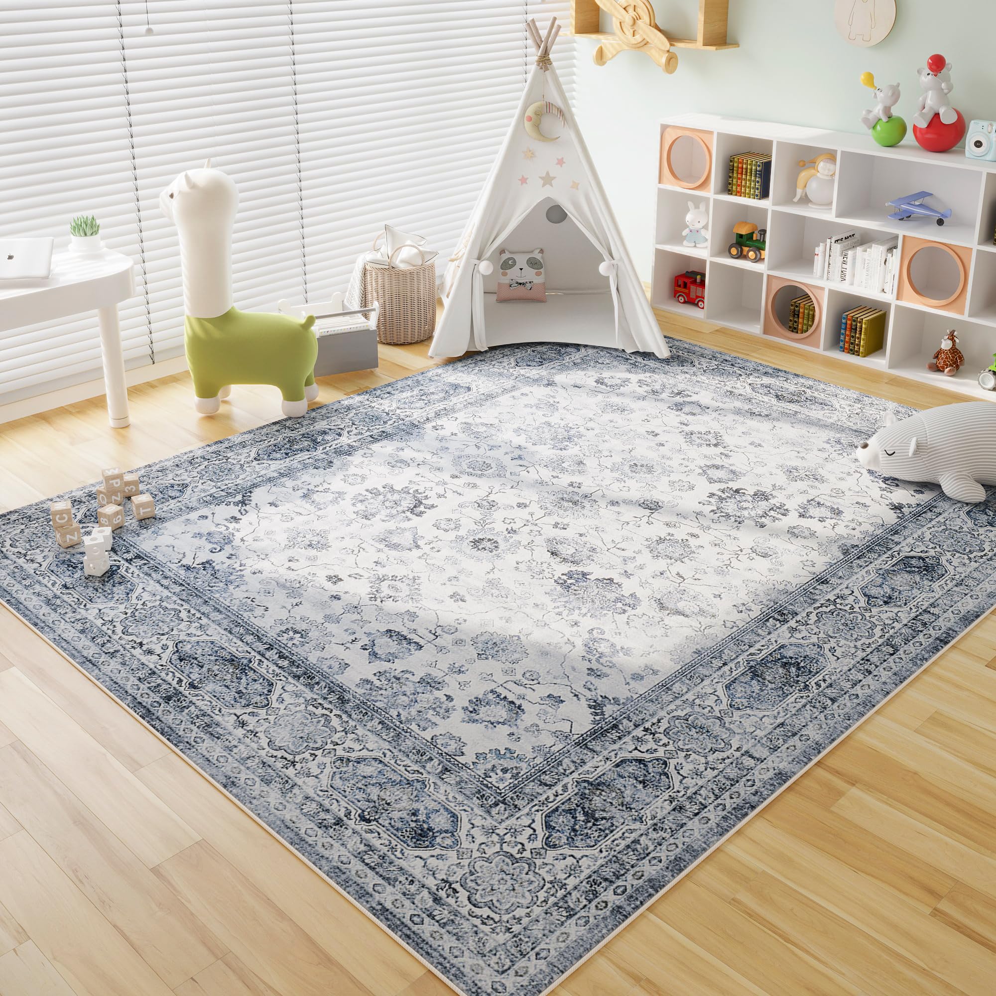 Area Rugs 8x10 Rug for Living Room Washable Boho Area Rug Non Slip Soft