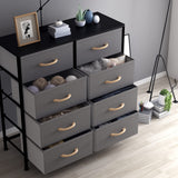 8 Dresser Bedroom, 8 Drawer Storage Organizer Tall Wide Dresser, for Closet, Living Room