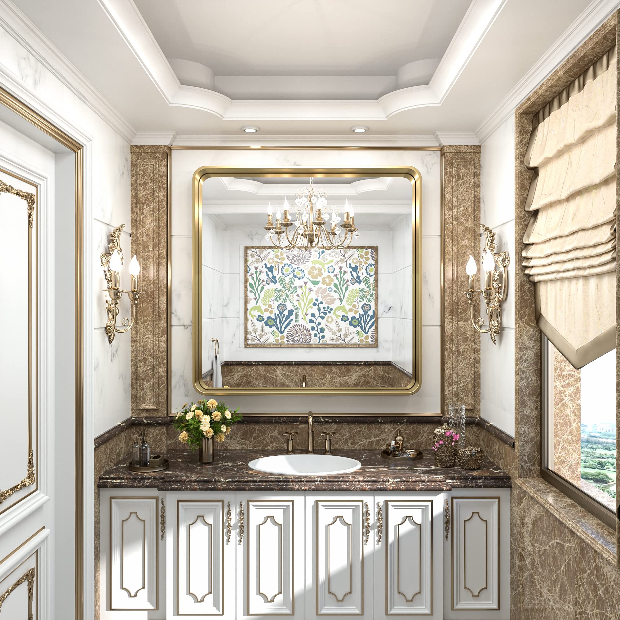 Bathroom Vanity Mirror for Wall Rectangle Mirror