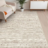 Morocccan 2x3 Entryway Area Rug: Soft Kitchen Washable Modern Rugs Door Mat Small Neutral Farmhouse Non