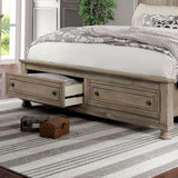 Inside + Out Dery Solid Wood 2-Piece Bedroom Set, King-Size Bed with Footboard