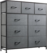 9-Drawer Dresser, Fabric Storage Tower for Bedroom, Hallway, Nursery, Closet,