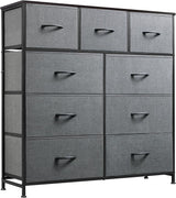 9-Drawer Dresser, Fabric Storage Tower for Bedroom, Hallway, Closet, Tall Chest