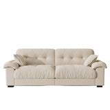 89" Extra Deep Comfy Couches for Living Room, Chenille Modern Loveseat Couch