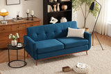 65" W Loveseat Sofa, Mid Century Modern Love Seat Couches