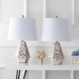 JYL4004A-SET2 Set of 2 Table Lamps Isabella 21" Seashell LED Table Lamp