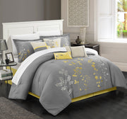 Bliss Garden Set, Queen (Comforter), Yellow