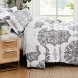 Oversized Comforter Bedding Set Down Alternative All-Season Warmth, Soft Reversible