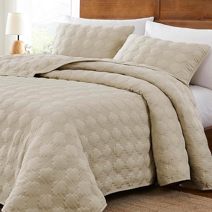 Quilt Oversized California Cal King Size Bedding Sets with Pillow Sham