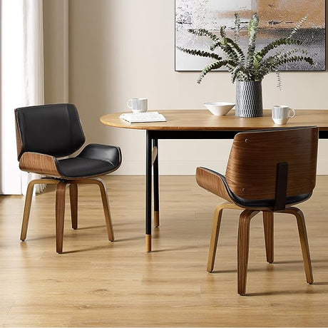 Swivel Dining Chairs Set of 2, Mid Century Modern Kitchen Dining Room Chairs,