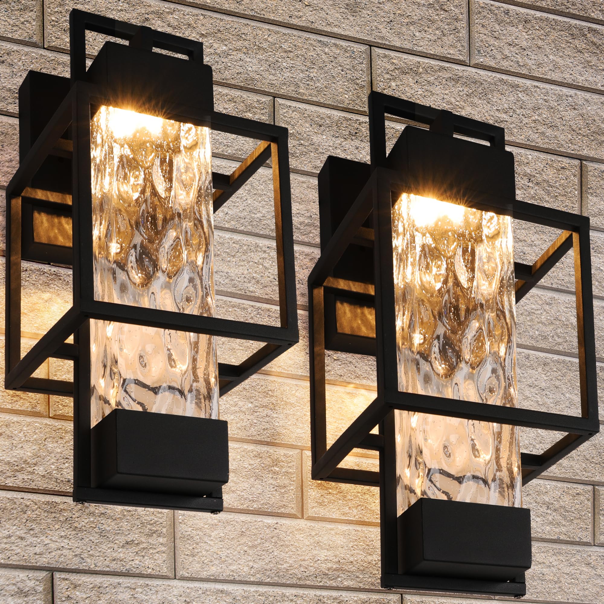 Modern Outdoor Light Fixtures Dusk to Dawn Outdoor Lighting 2 Pack