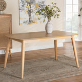 Flora Dining Table, One Size, Natural Oak