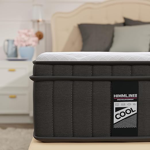 Queen Mattress, 10 Inch Hybrid Mattress, Gel Memory Foam