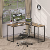 48-Inch Mission L-Shaped Home Computer Desk