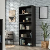 Miscellaneous Storage 5-Shelf Display Bookcase, Raven Oak Finish
